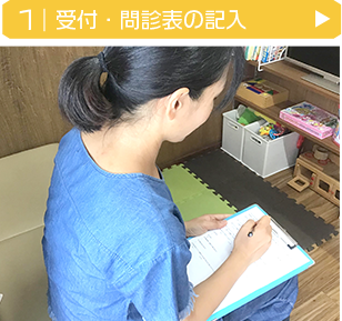 受付・問診票の記入
